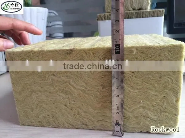 Mineral Fiber Rockwool cubes 100kg/m3 for Hydroponic high Absorbent water