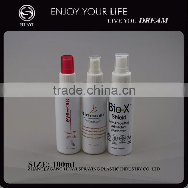 100ml top level refill pet plastic water bottle