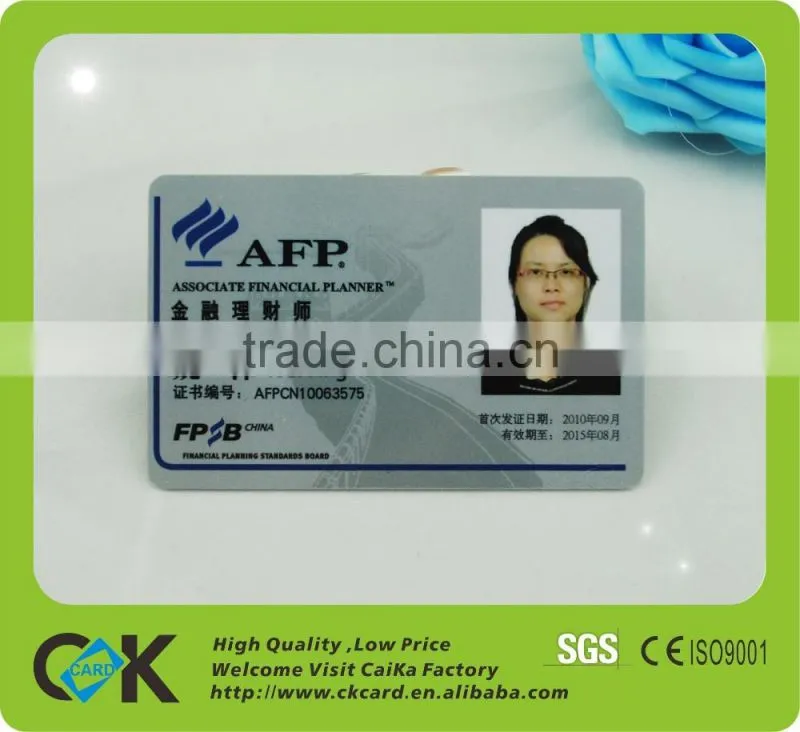 Best quality~ eco-friendly PVC photo ID card from China supplier