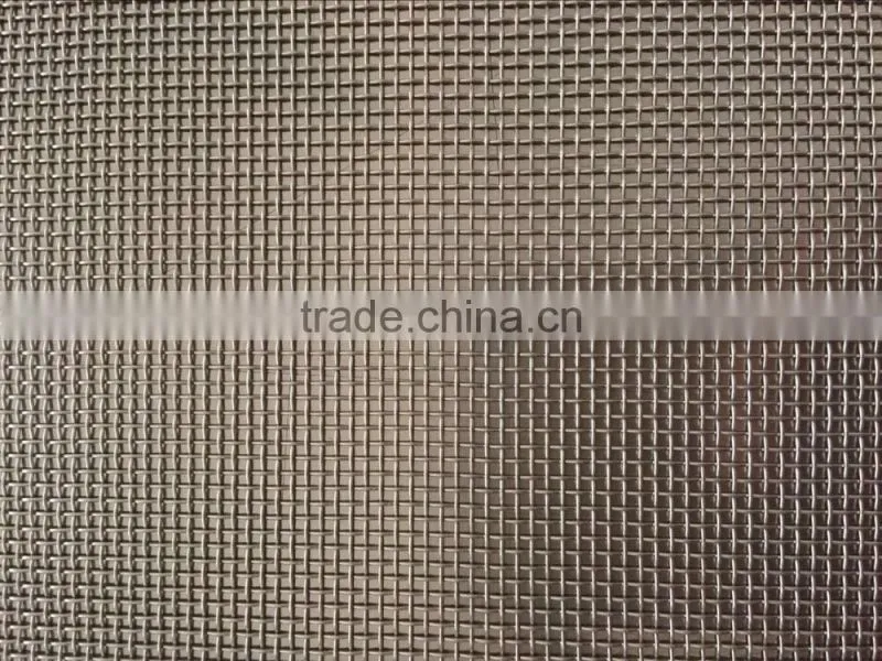 Premium quality black coated wire mesh/black coated ss wire mesh for window