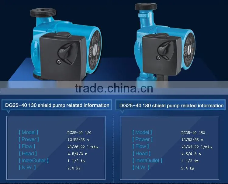 Jenson DG25-40/60 180 household hot water circulation pump
