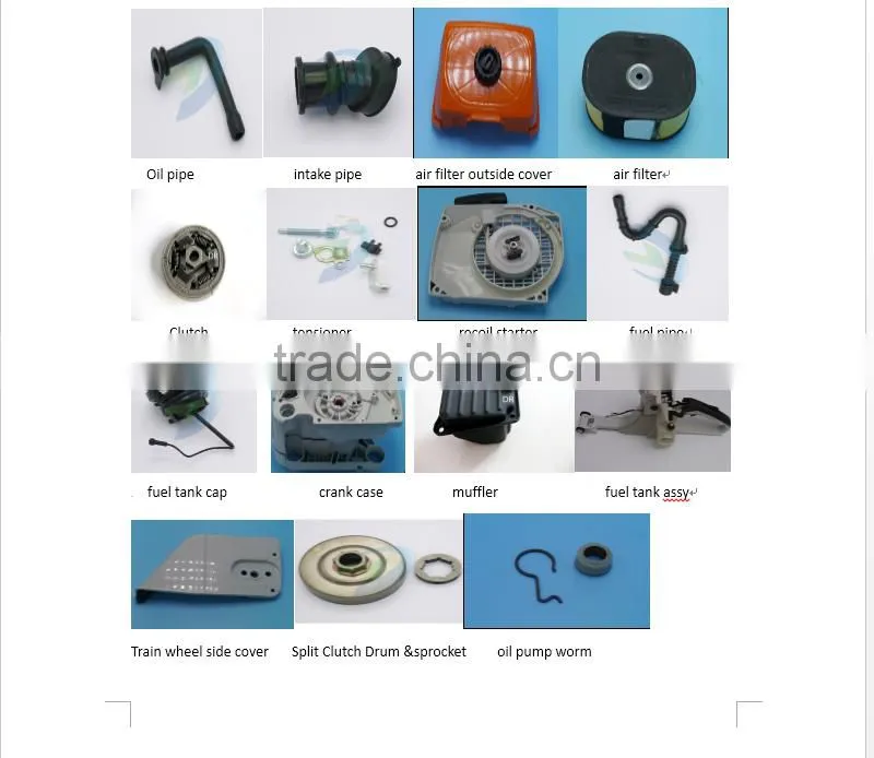 MS 440 GASOLINE PORTABLE CHAINSAW TRAIN WHEEL SIDE COVER