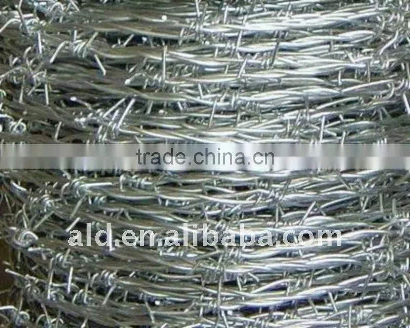 high quality low carbon galvanized barbed wire (manufactirer)