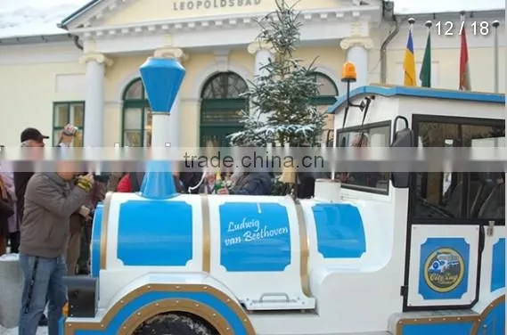 outdoor Open Wagon park city tourist, trackless mini fun rtain