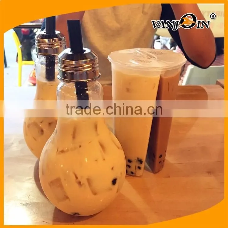 New Style Plastic Clear 3 Flavor Boba Cups Iced Drink Tea Split Cup