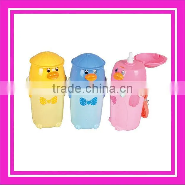 plastic bottle with lunch box and cup for baby