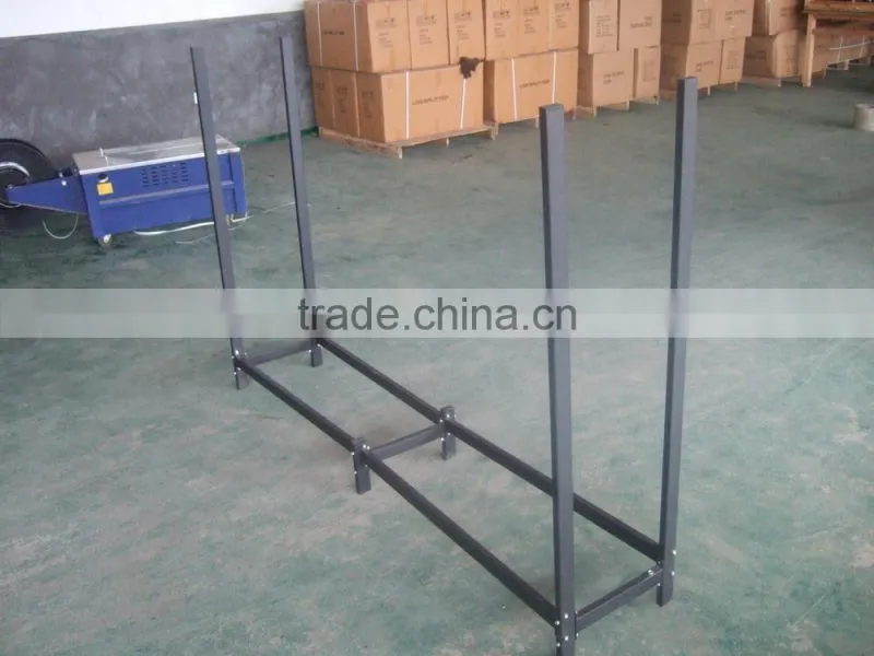 Metal log rack firewood log rack
