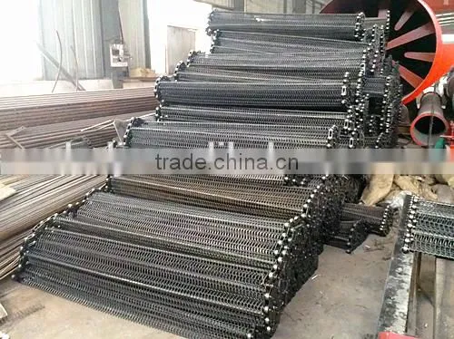Mesh belt dryer for coal briquettes
