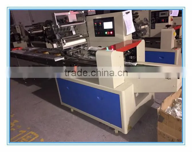 High speed food packaging machine flow wrapping machine