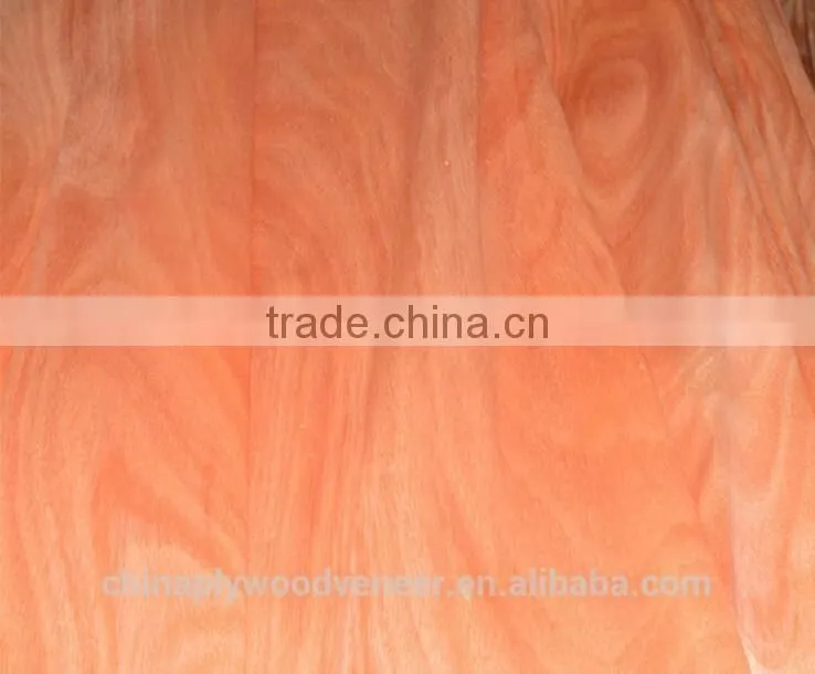 Linyi Grade a b c 0.5mm 1220x2440 decorative natural okoume face Veneer