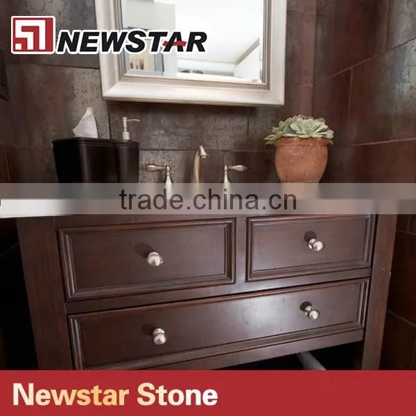 Newstar prefab hotel project bathroom quartz countertop