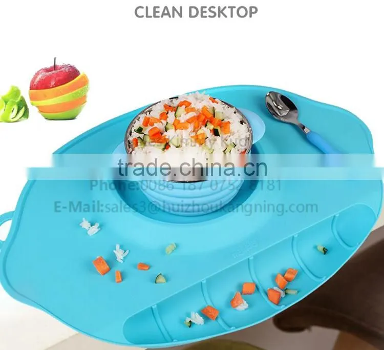 silicone placemat and trayb for baby placemat suction and placemat plate