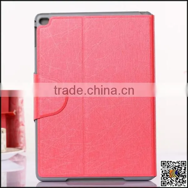 Flip Leather skin cover wallet leather Case with stand for ipad 6, flip case