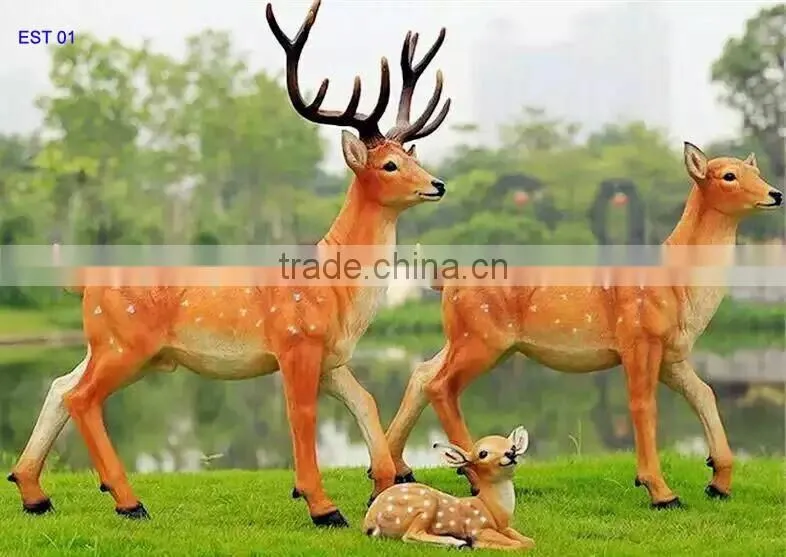 2017 wholesale artificial man-made giraffe for garden ornament