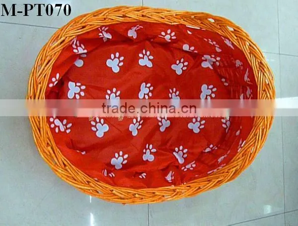 wicker dog basket