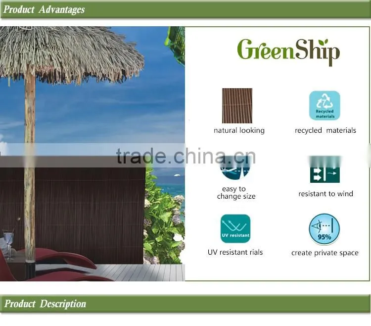 atificial fence/new design /plastic Garden fencing _ GreenShip