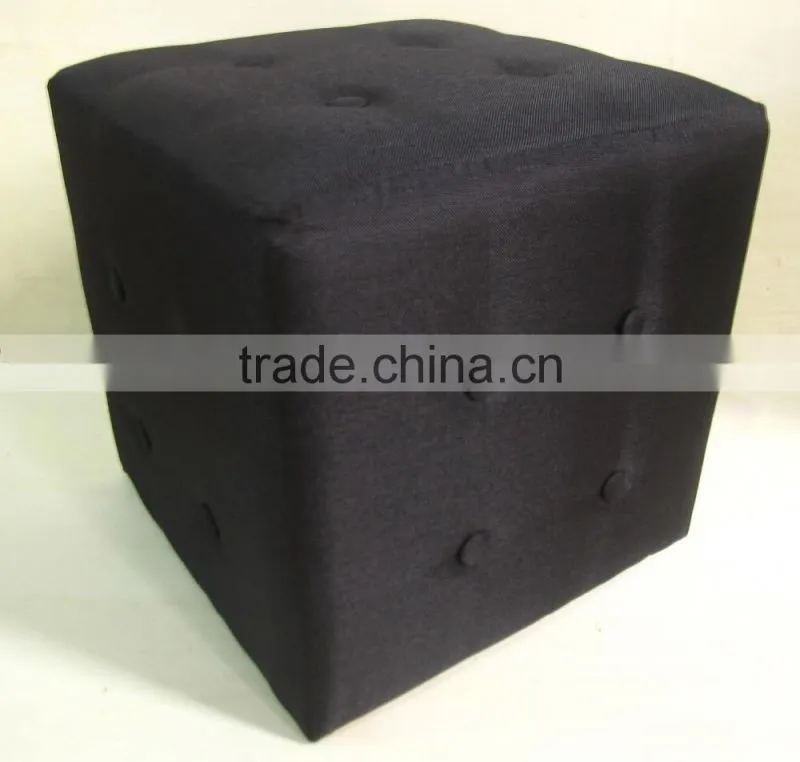 living room furniture ottoman fabric square footstool