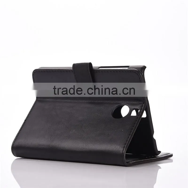 High quality crazy-horse PU card bumper/pocket cell phone case for Blackberry