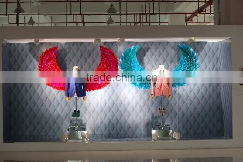 fashion store decorative large feather angel wings