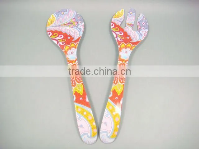 Hot Sale Color Custom Printed Melamine Spoon&fork