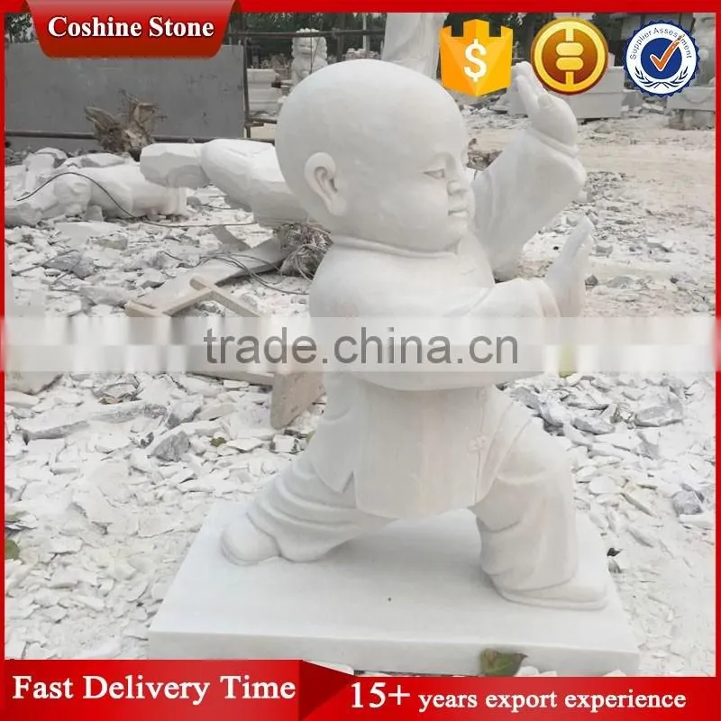 Decotative Handmade White Marble Buddha Statue For Sale