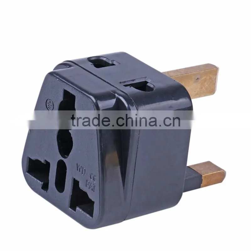 UK 3 flat pins 13A 250V AC Universal Accessory 2 sockets electrical power plug WDI-7