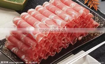 Industrial or commercial used frozen meat slicer