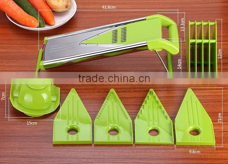 2017 The New Kitchen Stainless Steel V Blade Mandoline Slicer