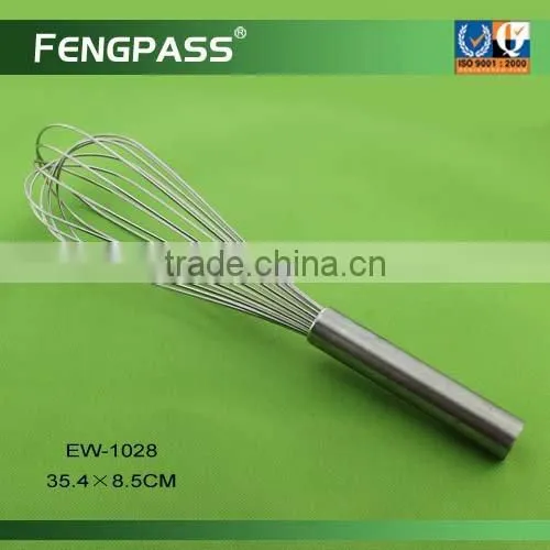 Metal egg whisk , egg beater , silicone egg wisk EW-1006