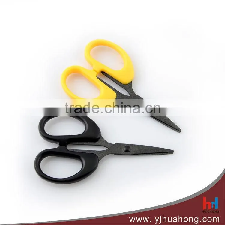 Stainless steel stationery scissors,school scissors with non-stick coating blade (HA-50B)