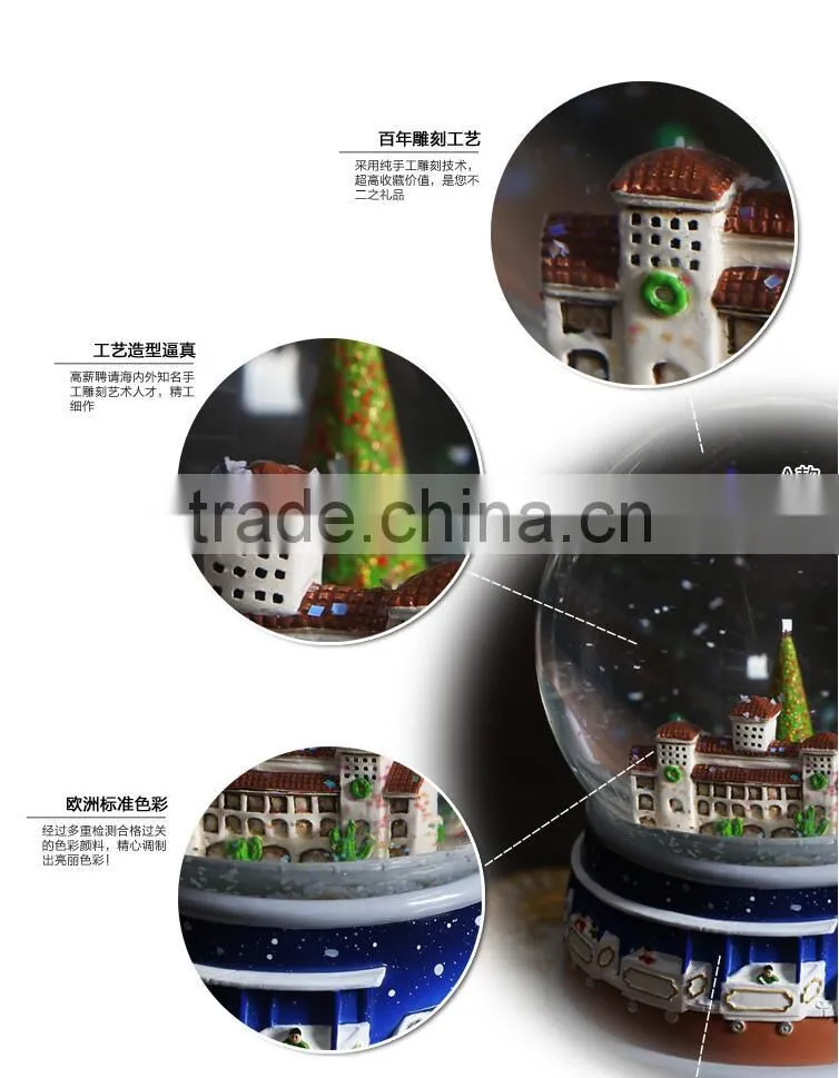 Polyresin decoration snow globe Gifts snow globe Wholesale
