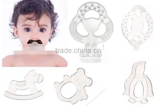 Safe baby teether soft silicone teether