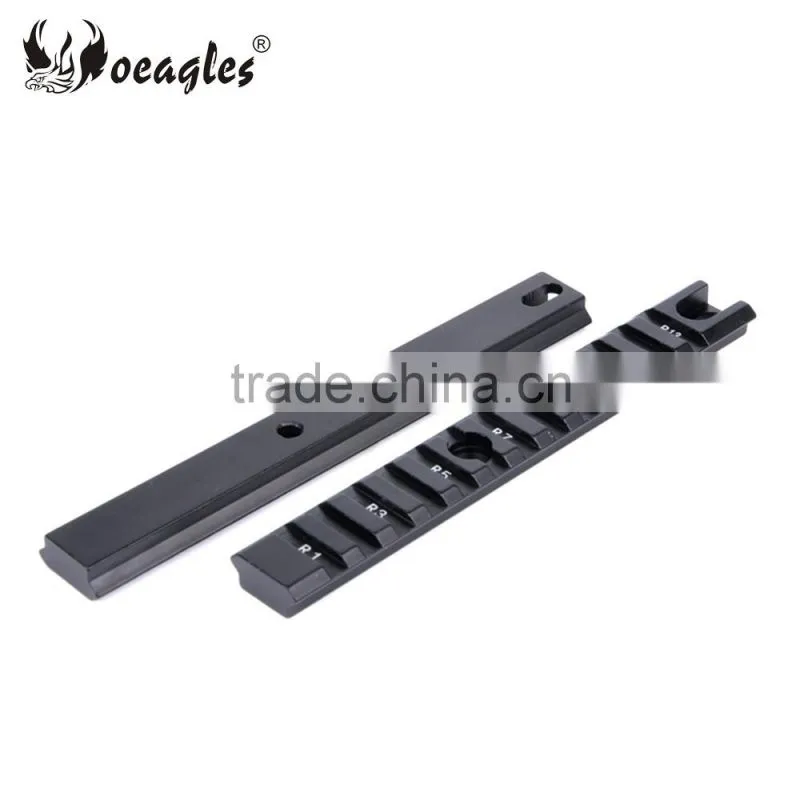 Oeagles D002 Picatinny Rail 21mm Rail for Rilfe Flashlight Scope Mount Weaver,1 pair