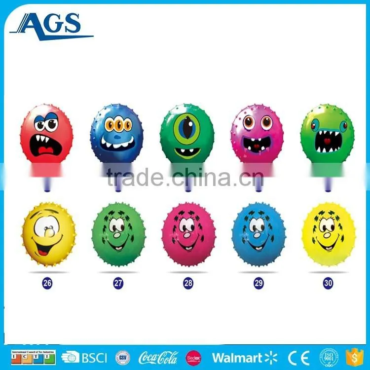 Two styles reainbow color pvc inflatable massage ball