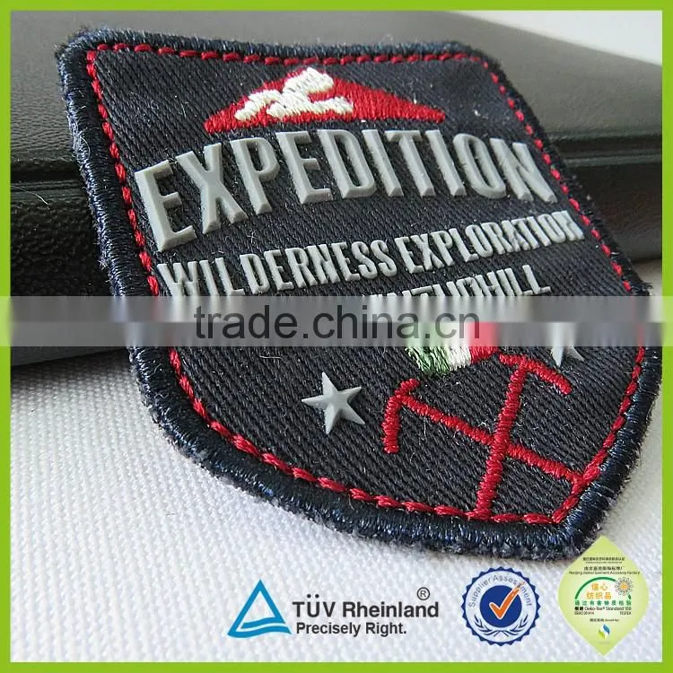 China professional supply Custom Embroidery brand patch for clothing