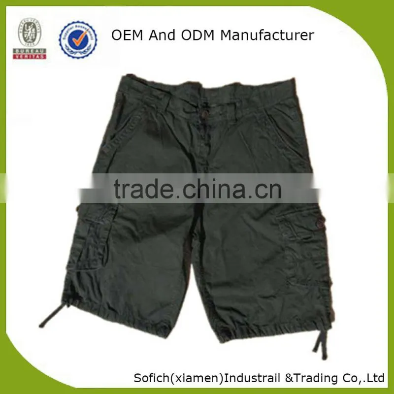 Wholesale new stock mens 6 pocket cargo shorts