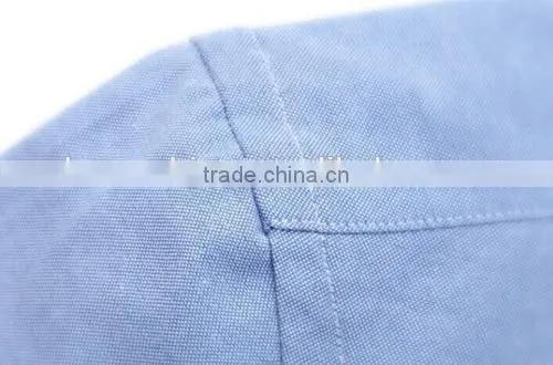 Man Oxford Shirt Short Sleeve Dress Shirt Solid Color Dress Shirt