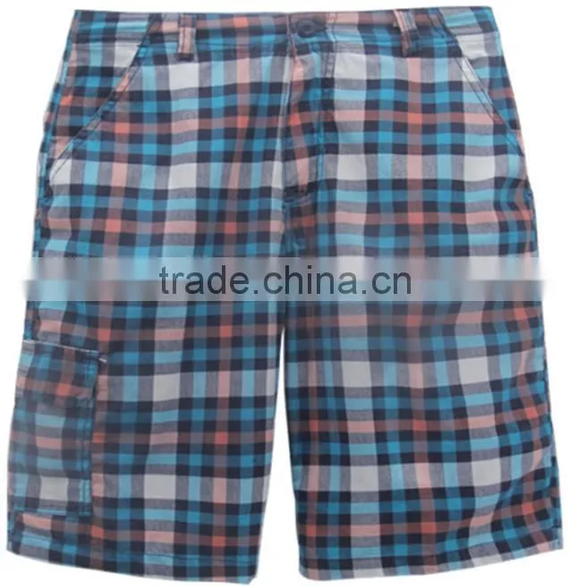 Grid pattern stocklot beach board shorts