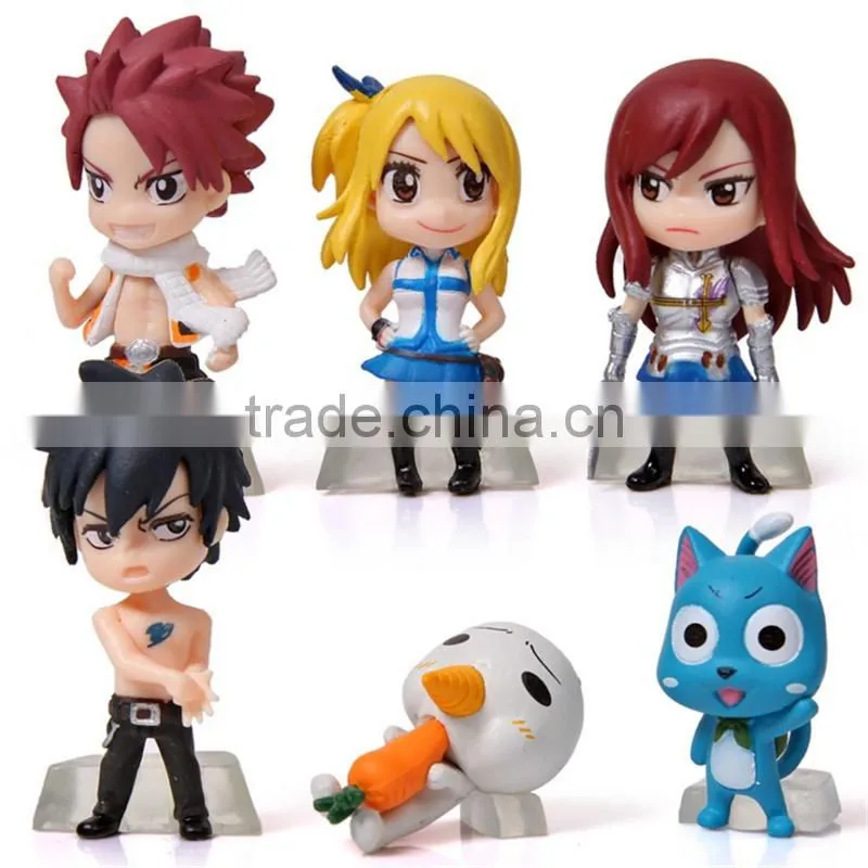 cartoon anime Fairy tail model action figure doll toys PVC figure wholesale toys