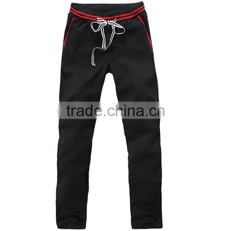 2015 New Arrival High Quality Mens Plain Jogger Sweat Pants with Side & Back Pocket