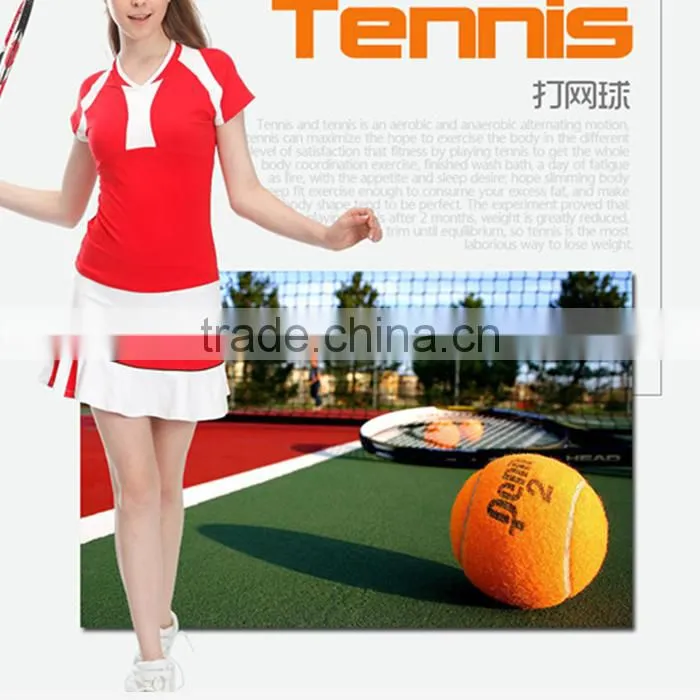 2016Fashion Women Sports Wear Dry Fit Tennis Suit Wholesale for Lady