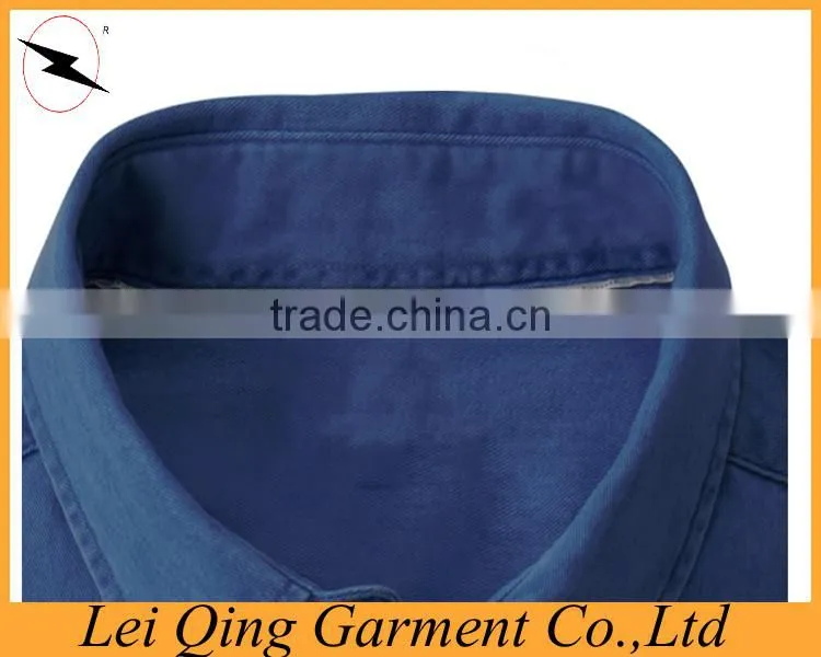 Latest 100% Cotton Slim Fit Denim Cowboy Long Sleeve Casual Men Shirts