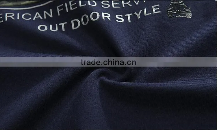 The new 2017 spring small unlined upper garment of han edition fleece personality render men long sleeve T-shirt unlined upper