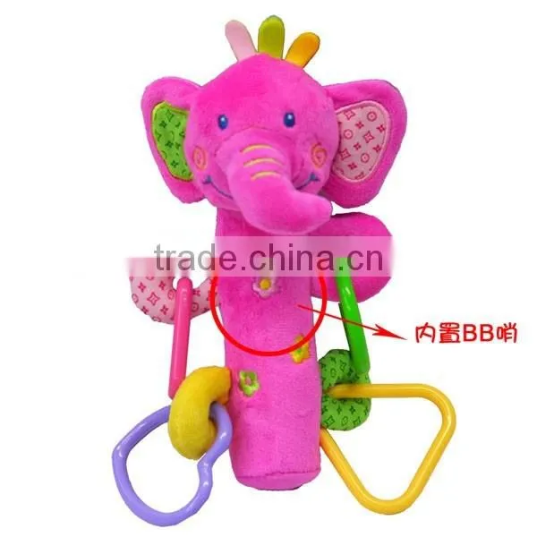 Cute Squeaky Plush toy with different geometry for formative education/enlighten education