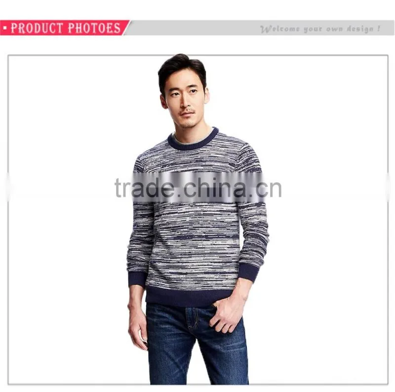 Comfortable Sweater Textured Crew-Neck Sweater For Men