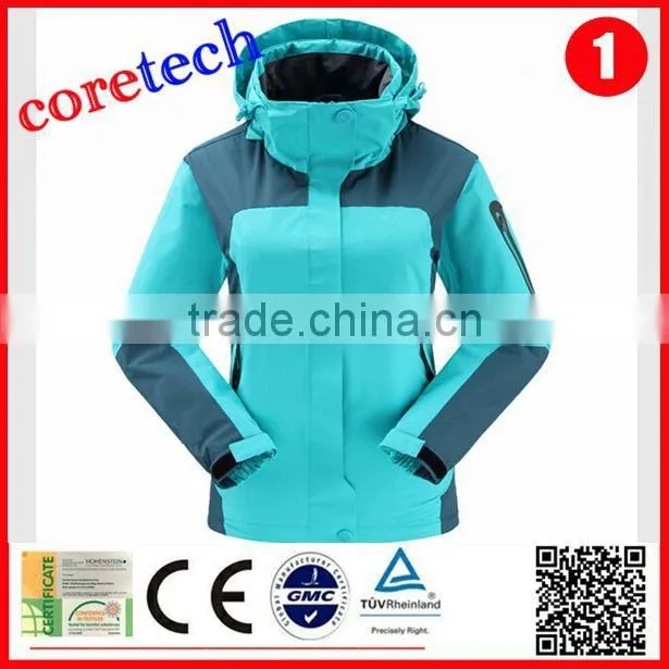 breathable durable waterproof women's winter snow ski jacket factory