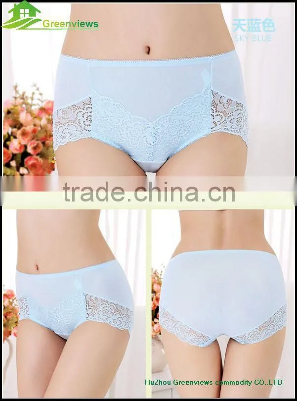 High quality newest women Bamboo fiber underwear girl lace boyshort ladies hipster women bamboo underwear panties