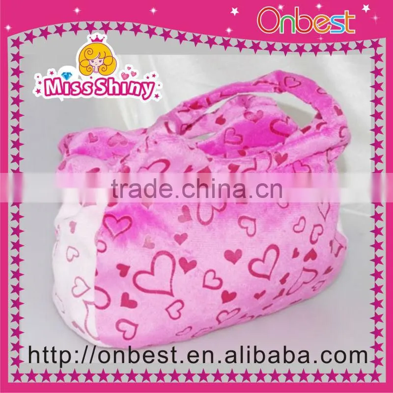 Cylinder Plush Handbag Purse Bag
