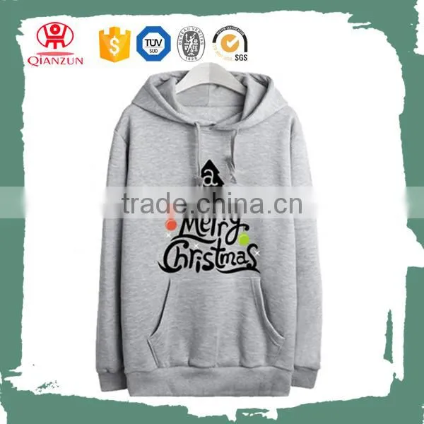 Polar Christmas tree hoodies fleece pullover Merry Christmas letter sweatshirts