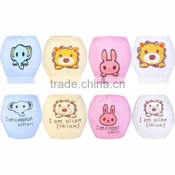 lovely lion pattern and wried printed soft training pants baby cloth diaper